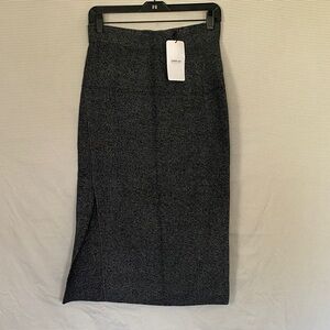 Zara Women's Charcoal Knit Pencil Skirt